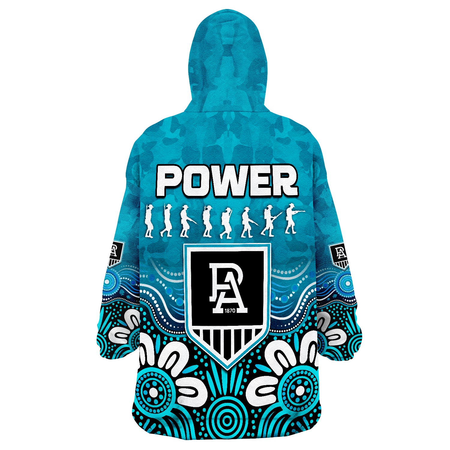 power-anzac-2022-port-adelaide-aboriginal-remember-them-wearable-blanket-hoodie