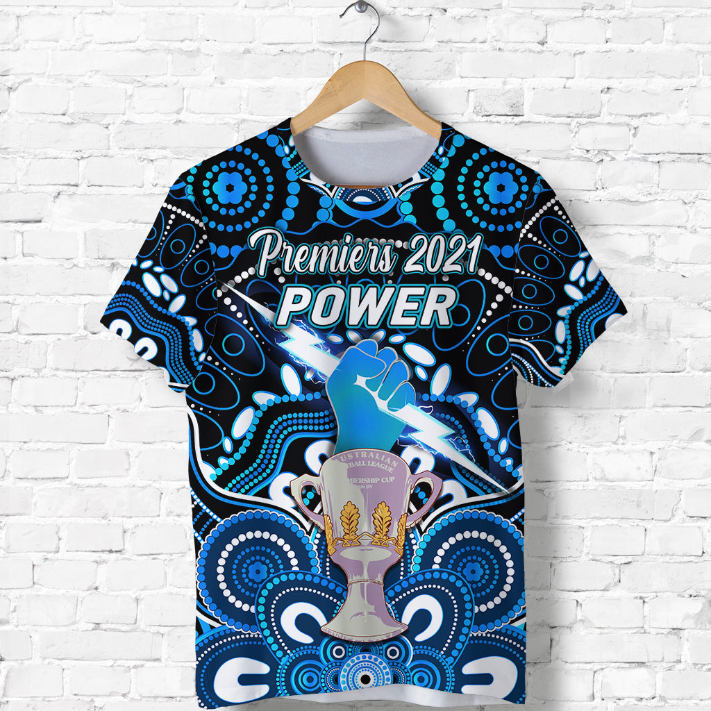 custom-personalised-port-adelaide-power-indigenous-t-shirt-football-2021-premiers-trophy-custom-text-and-number