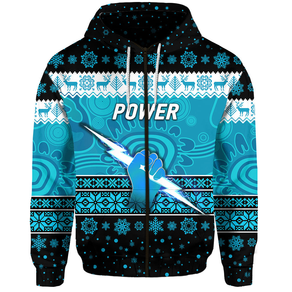 port-adelaide-power-zip-hoodie-christmas-simple-style