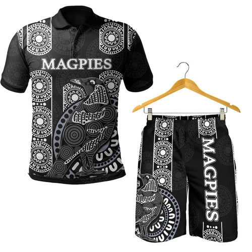combo-polo-shirt-and-men-short-magpies-aboriginal