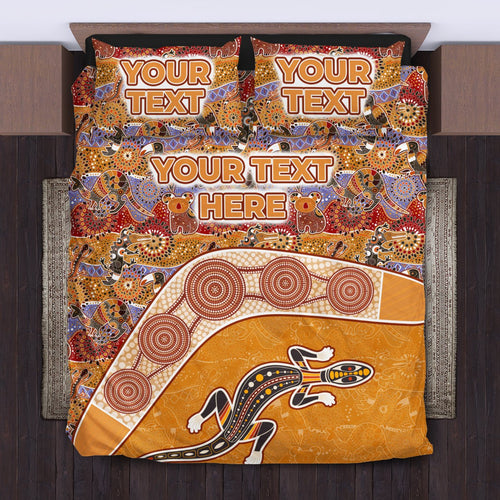aboriginal-bedding-sets-lizard-patterns-boomerang-crocodile-kangaroo-custom