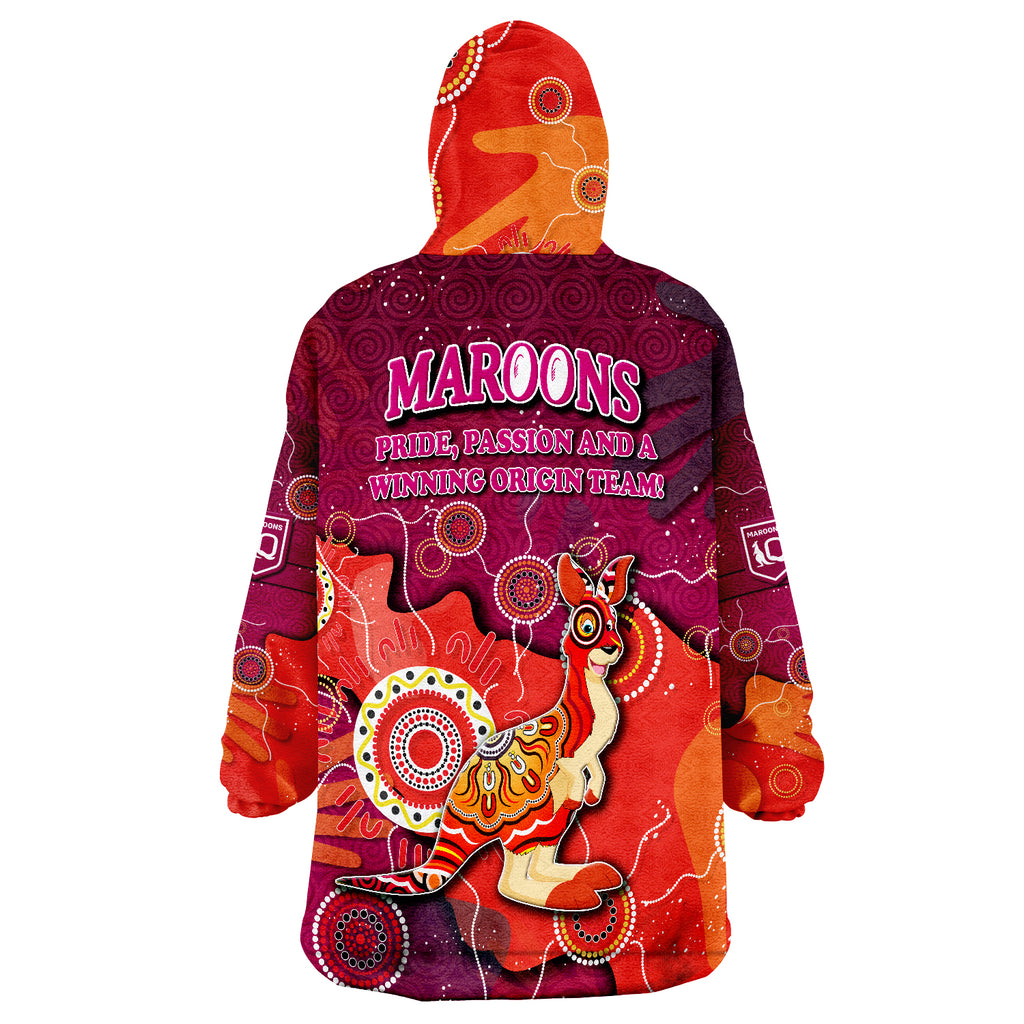 queenslanders-rugby-maroons-aboriginal-style-wearable-blanket-hoodie