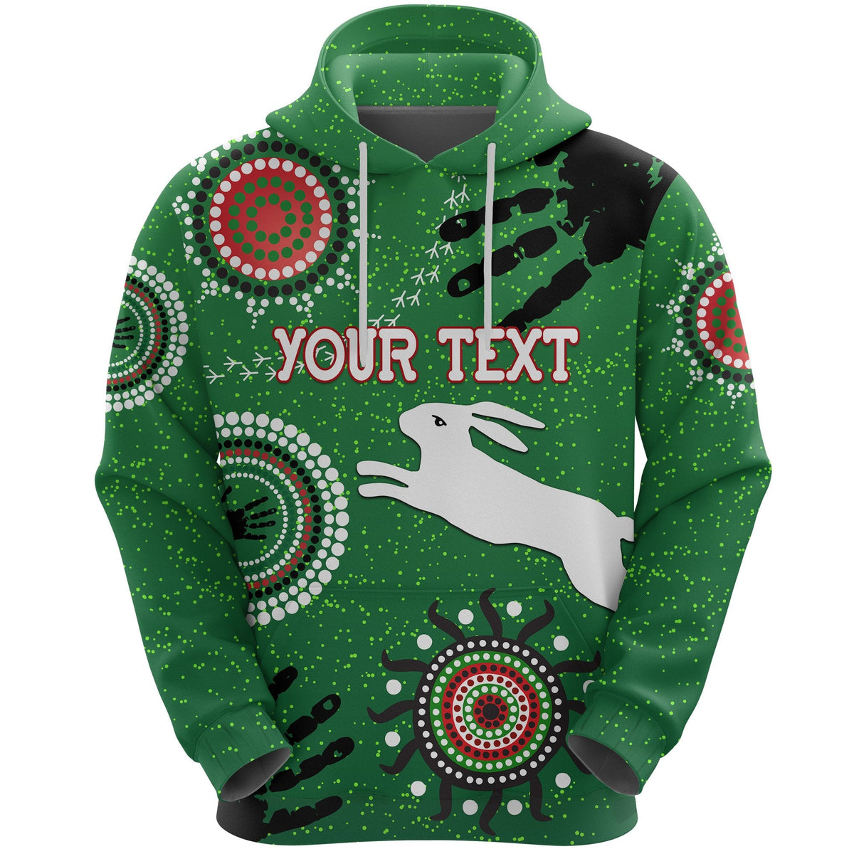 custom-personalised-south-sydney-rabbitohs-indigenous-hoodie-country-style