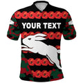 custom-personalised-south-sydney-rabbitohs-polo-shirt-anzac-day-poppy-flower-vibes