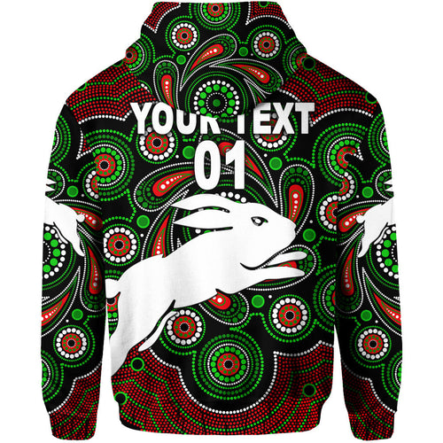 custom-personalised-south-sydney-rabbitohs-hoodie-2021-indigenous-vibes-black-custom-text-and-number