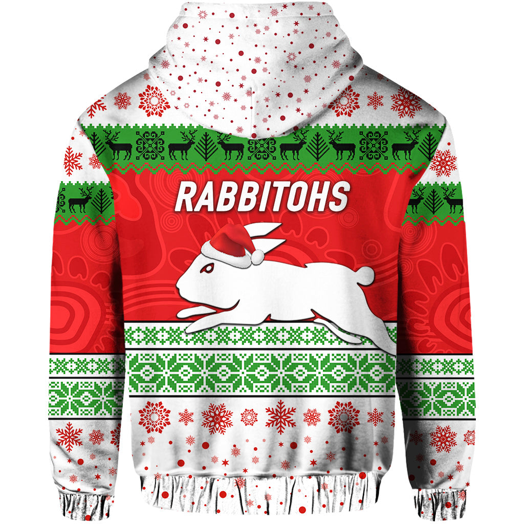 south-sydney-rabbitohs-hoodie-christmas-simple-style-white