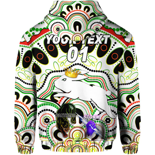 custom-personalised-south-sydney-rabbitohs-hoodie-2021-indigenous-premiers-the-king-white-custom-text-and-number