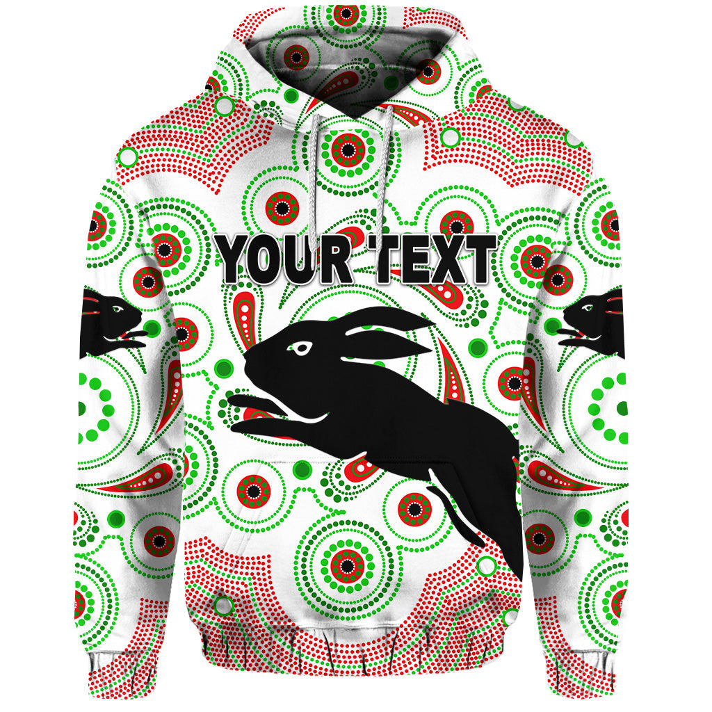 custom-personalised-south-sydney-rabbitohs-hoodie-2021-indigenous-vibes-white