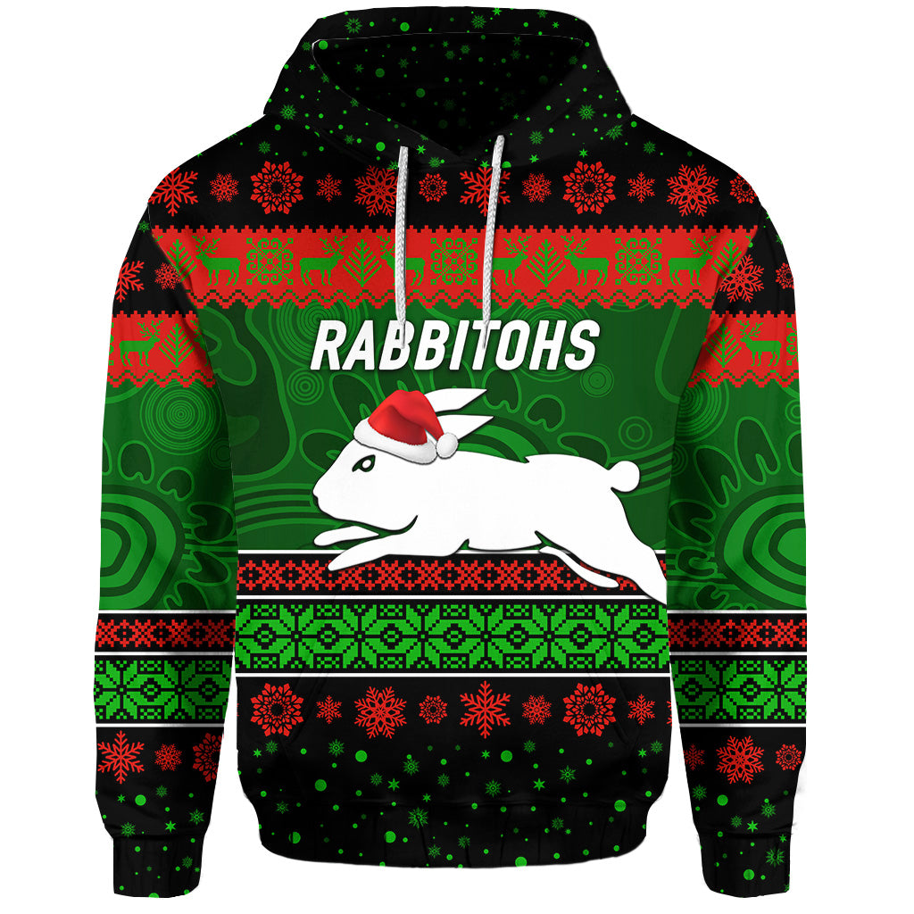 custom-personalised-south-sydney-rabbitohs-hoodie-christmas-simple-style-black
