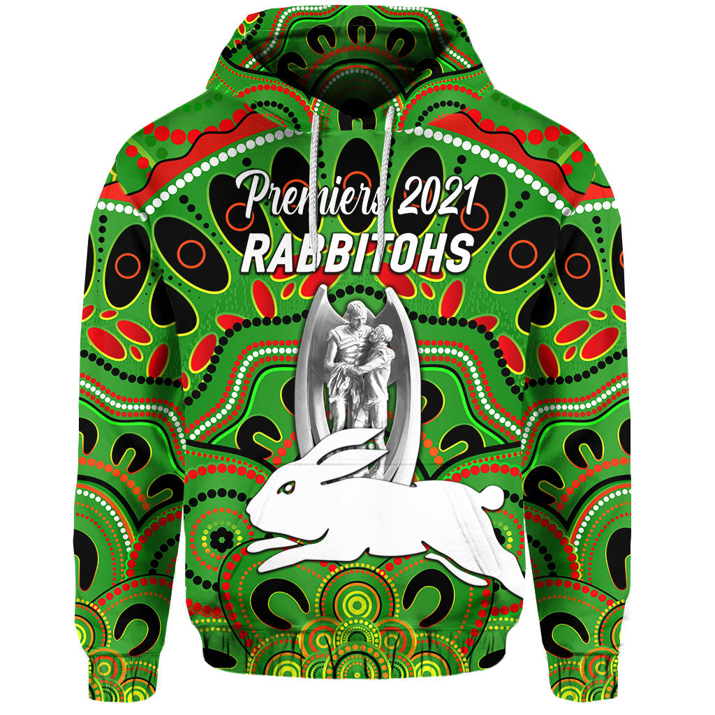 custom-personalised-south-sydney-rabbitohs-hoodie-2021-indigenous-premiers-trophy-green-custom-text-and-number