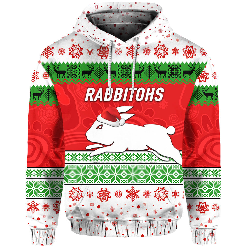 south-sydney-rabbitohs-hoodie-christmas-simple-style-white