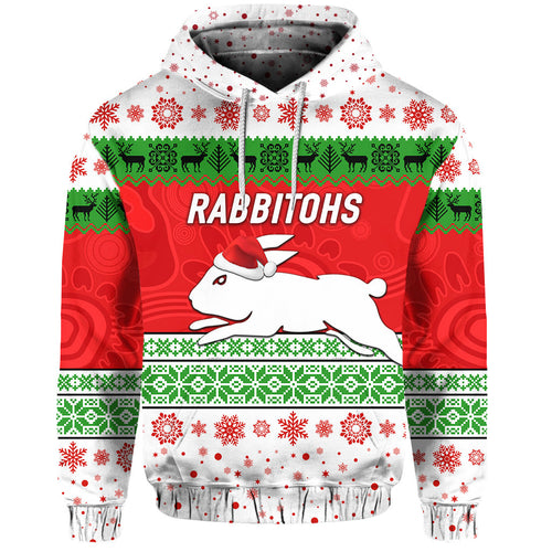 south-sydney-rabbitohs-hoodie-christmas-simple-style-white