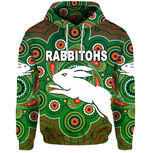 custom-personalised-south-sydney-rabbitohs-hoodie-2021-indigenous-vibes-green-custom-text-and-number