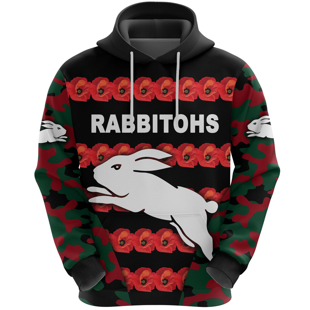 south-sydney-rabbitohs-hoodie-anzac-day-poppy-flower-vibes