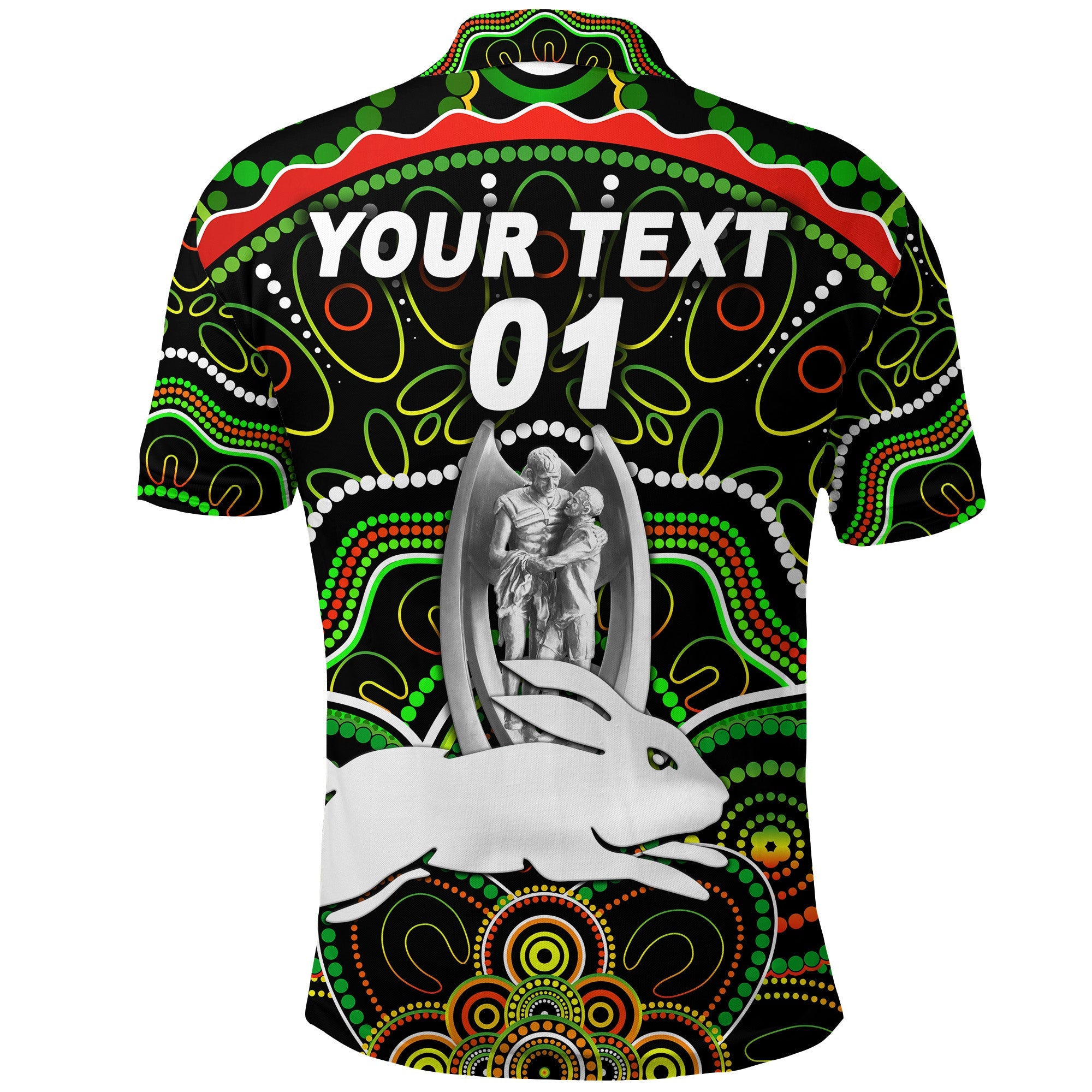 custom-personalised-south-sydney-rabbitohs-polo-shirt-2021-indigenous-premiers-trophy-black-custom-text-and-number