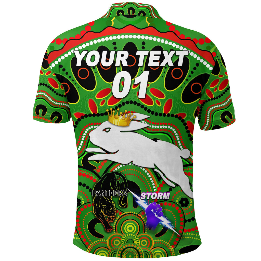 custom-personalised-south-sydney-rabbitohs-polo-shirt-2021-indigenous-premiers-the-king-green-custom-text-and-number