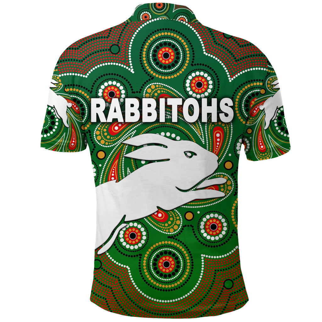 custom-personalised-south-sydney-rabbitohs-polo-shirt-2021-indigenous-vibes-green