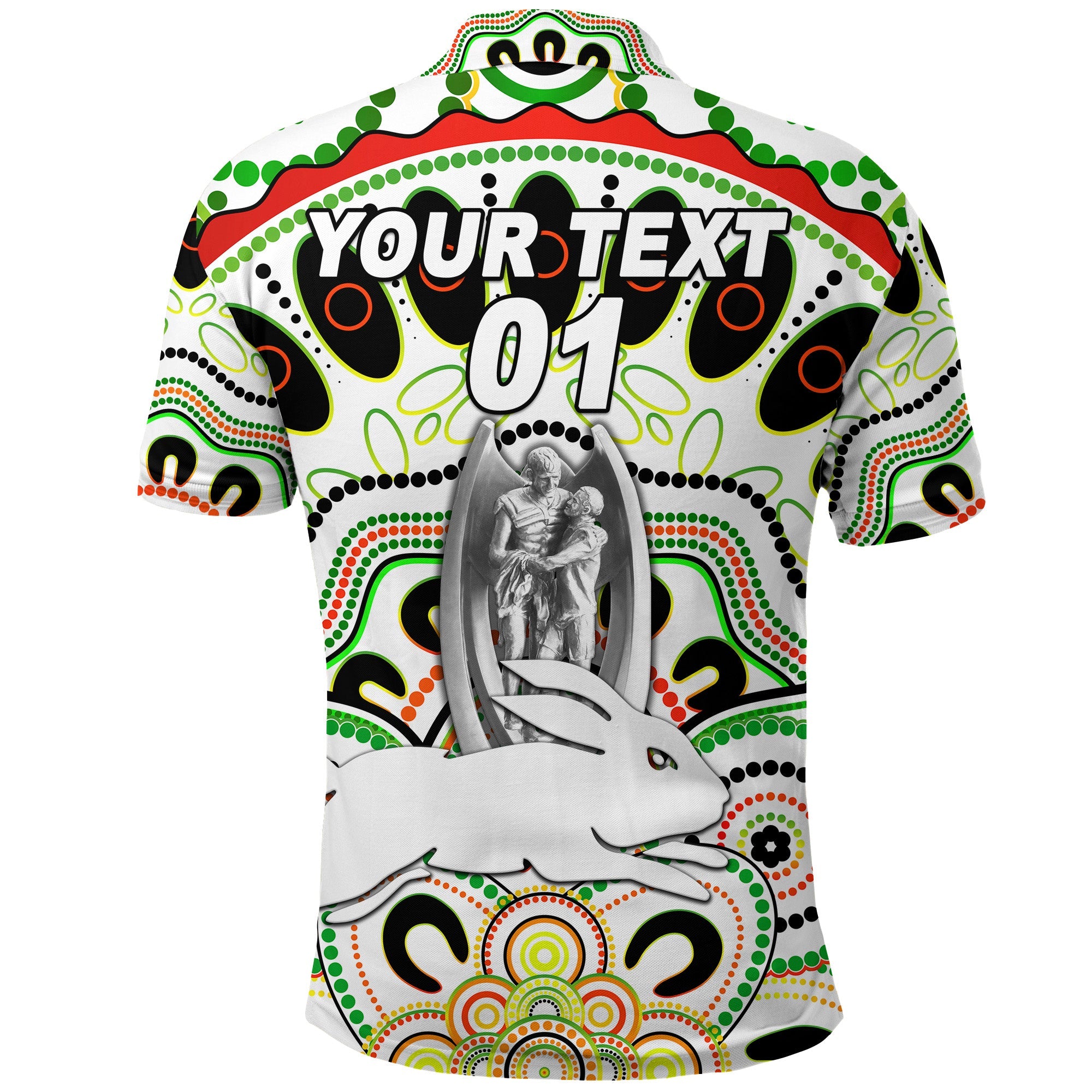 custom-personalised-south-sydney-rabbitohs-polo-shirt-2021-indigenous-premiers-trophy-white-custom-text-and-number