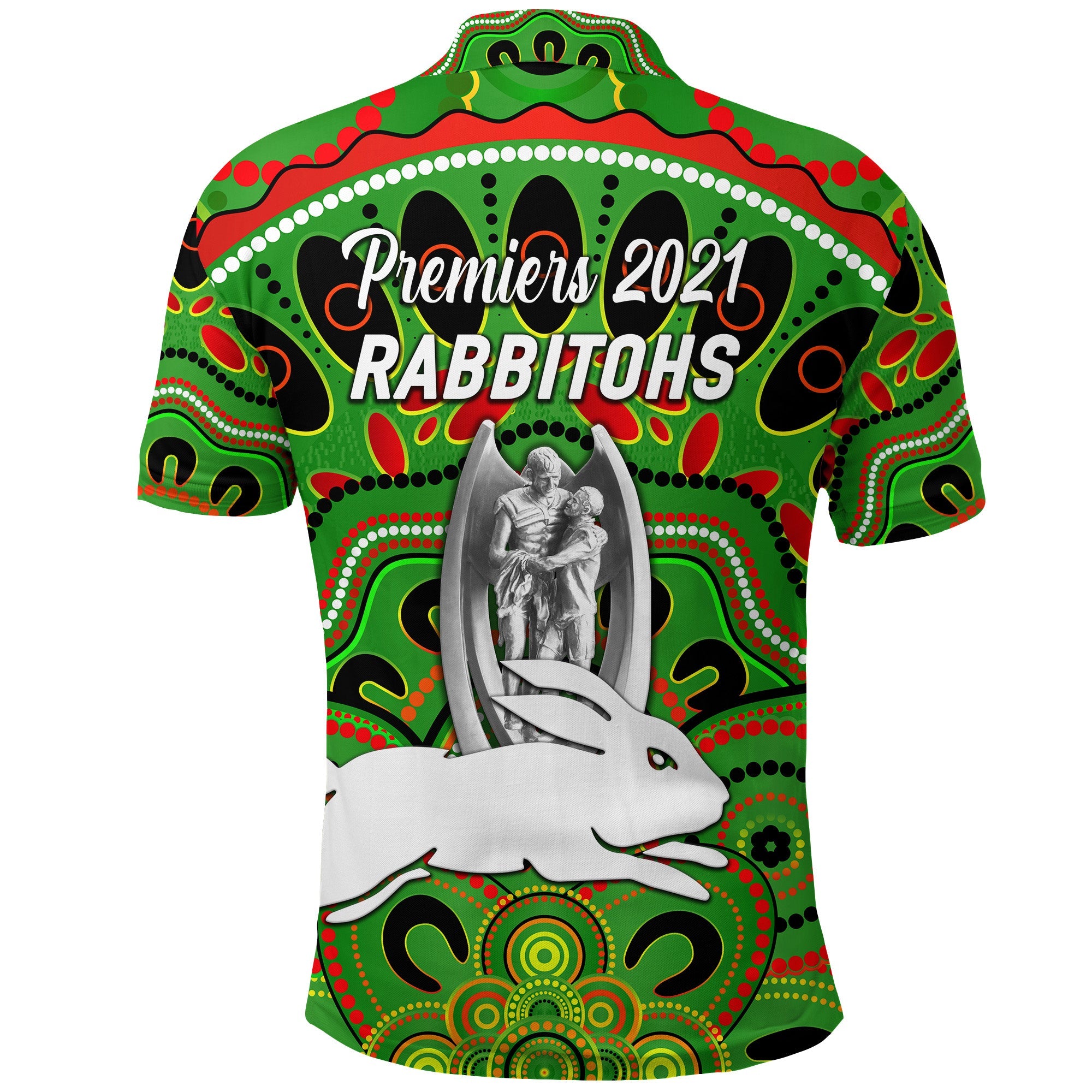 south-sydney-rabbitohs-polo-shirt-2021-indigenous-premiers-trophy-green