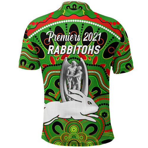 south-sydney-rabbitohs-polo-shirt-2021-indigenous-premiers-trophy-green