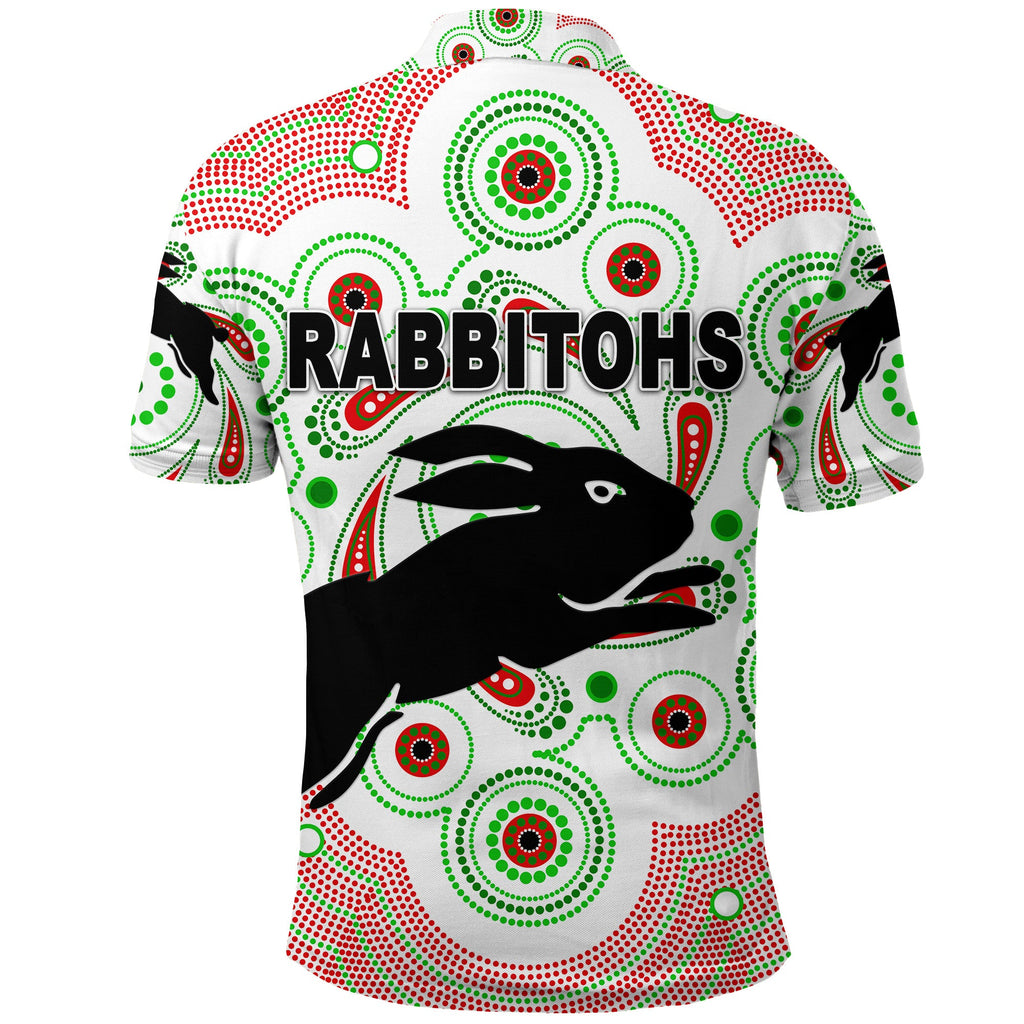 custom-personalised-south-sydney-rabbitohs-polo-shirt-2021-indigenous-vibes-white