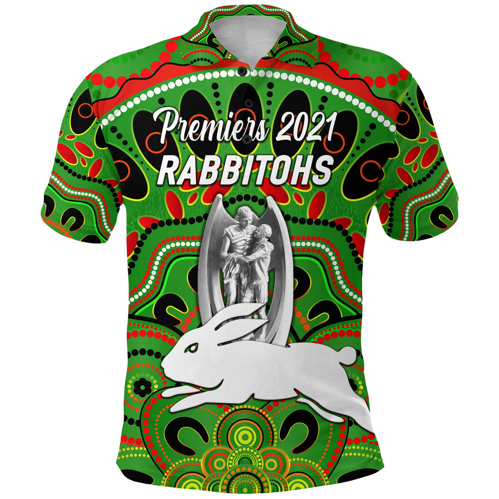 south-sydney-rabbitohs-polo-shirt-2021-indigenous-premiers-trophy-green