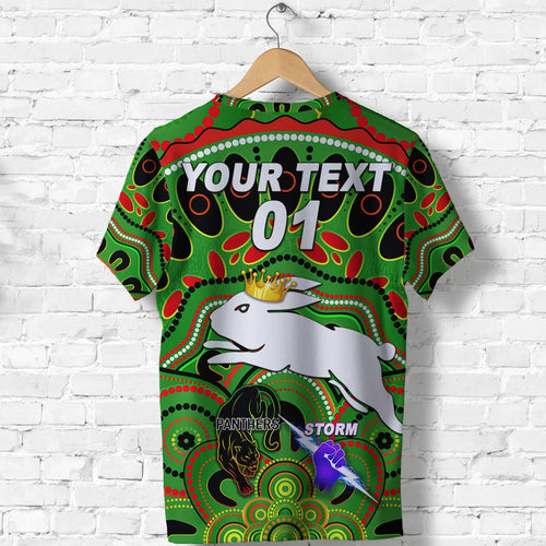 custom-personalised-south-sydney-rabbitohs-t-shirt-2021-indigenous-premiers-the-king-green-custom-text-and-number
