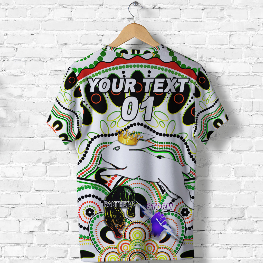 custom-personalised-south-sydney-rabbitohs-t-shirt-2021-indigenous-premiers-the-king-white-custom-text-and-number