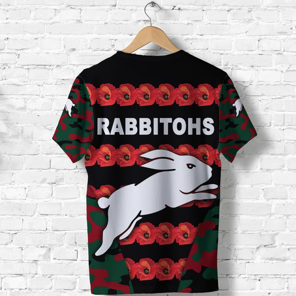 south-sydney-rabbitohs-t-shirt-anzac-day-poppy-flower-vibes