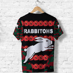 custom-personalised-south-sydney-rabbitohs-t-shirt-anzac-day-poppy-flower-vibes