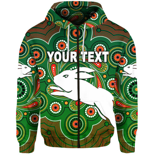 custom-personalised-south-sydney-rabbitohs-zip-hoodie-2021-indigenous-vibes-green