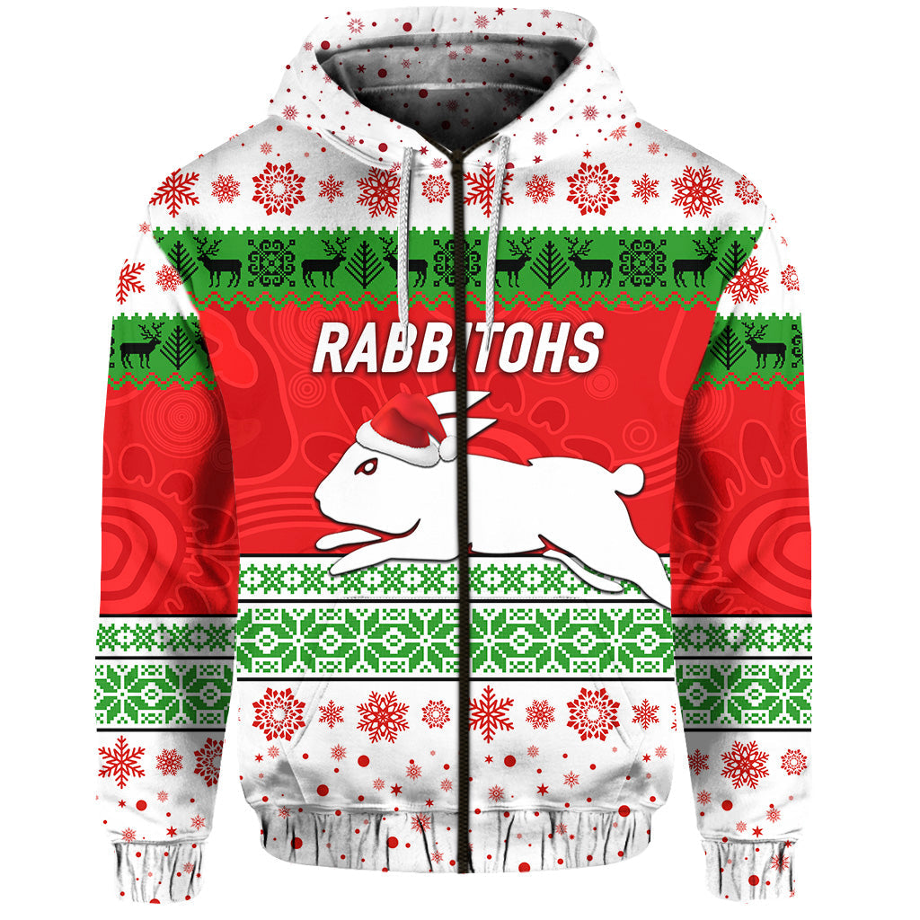 custom-personalised-south-sydney-rabbitohs-zip-hoodie-christmas-simple-style-white