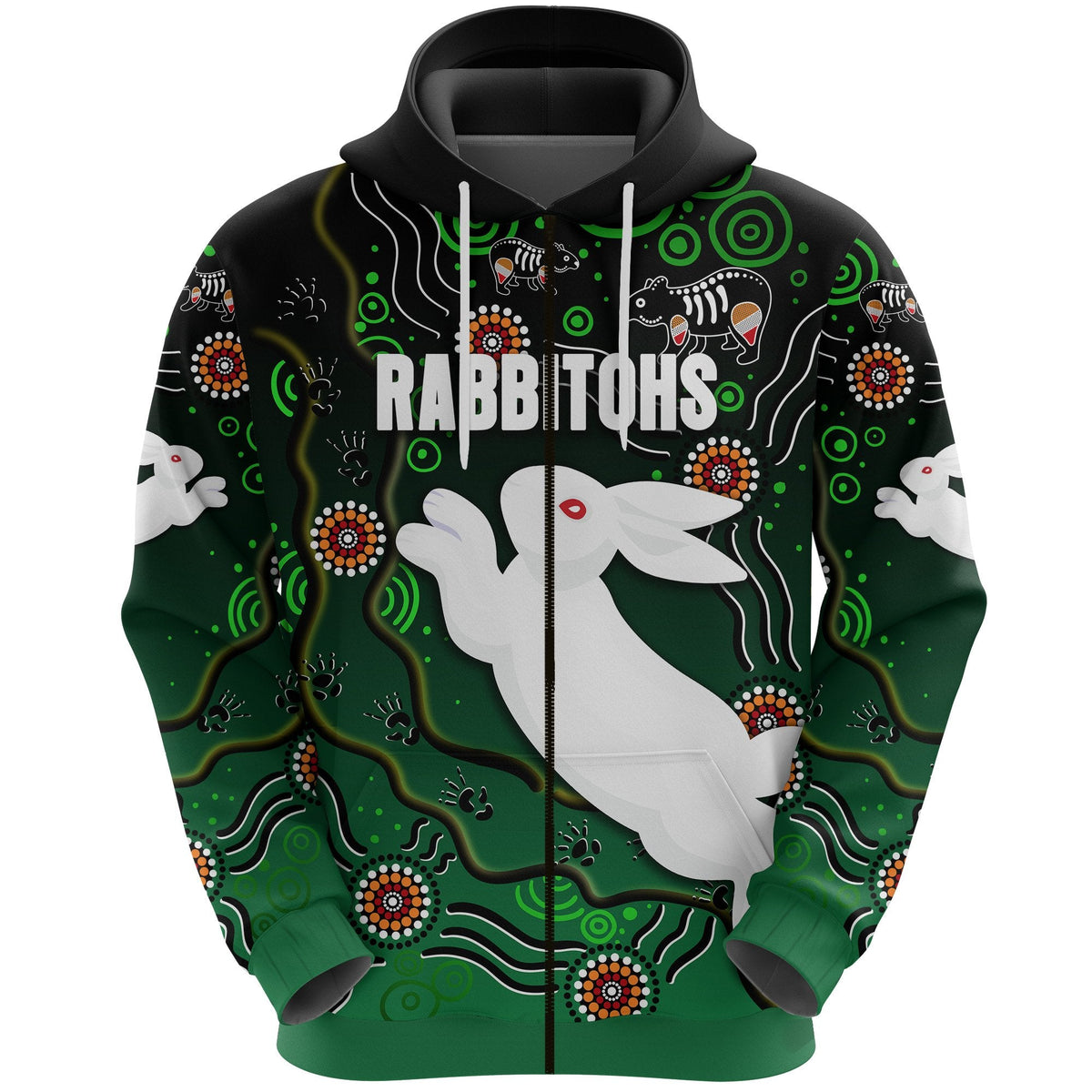 rabbitohs-zip-hoodie-simple-indigenous