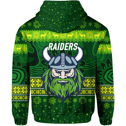 canberra-raiders-hoodie-christmas-simple-style-dark-green