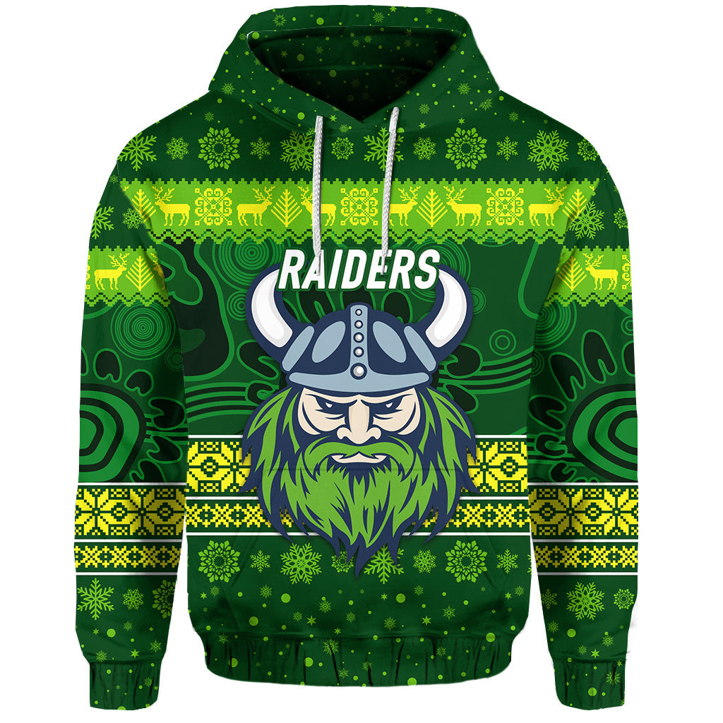 canberra-raiders-hoodie-christmas-simple-style-dark-green