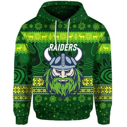 canberra-raiders-hoodie-christmas-simple-style-dark-green