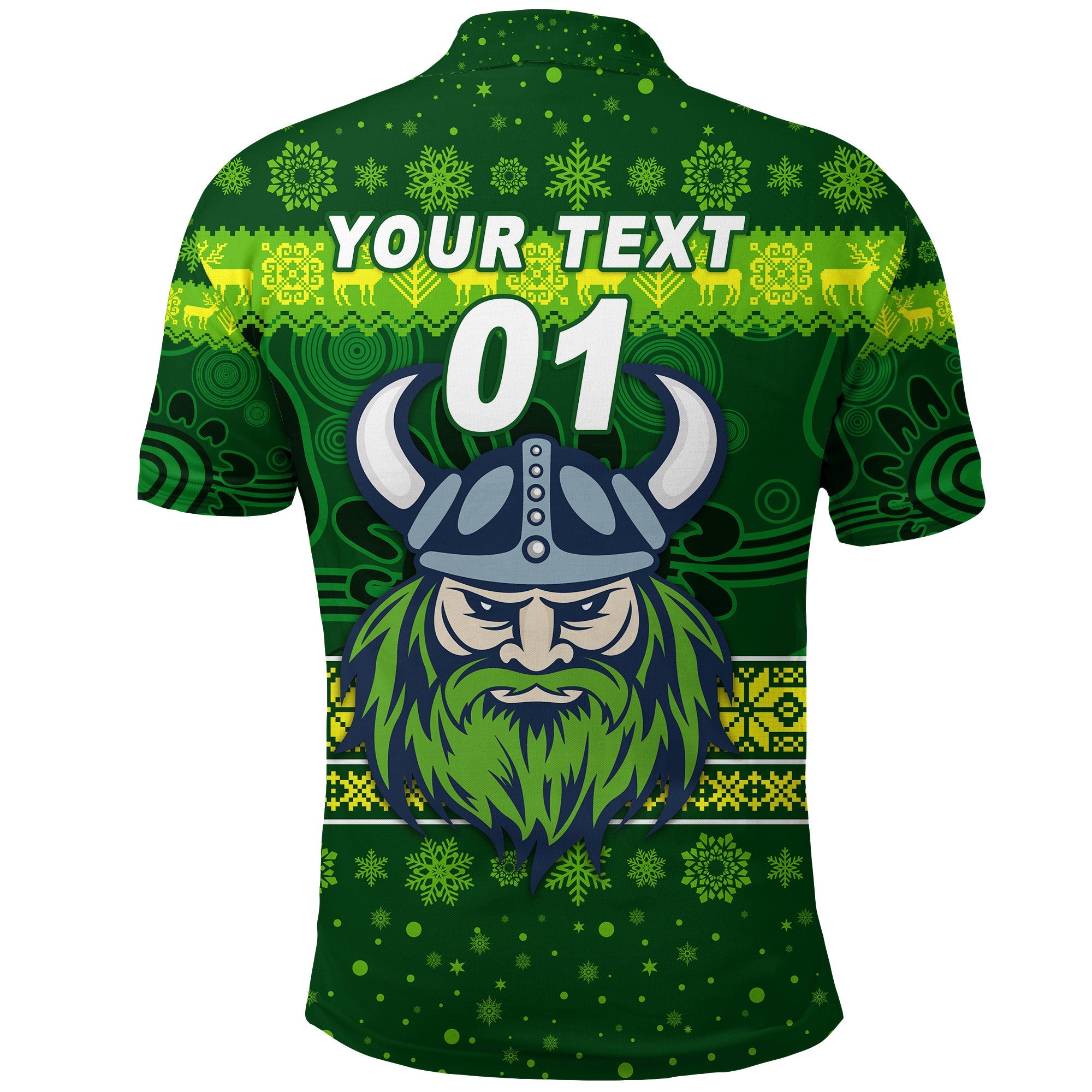 custom-personalised-canberra-raiders-polo-shirt-christmas-simple-style-dark-green