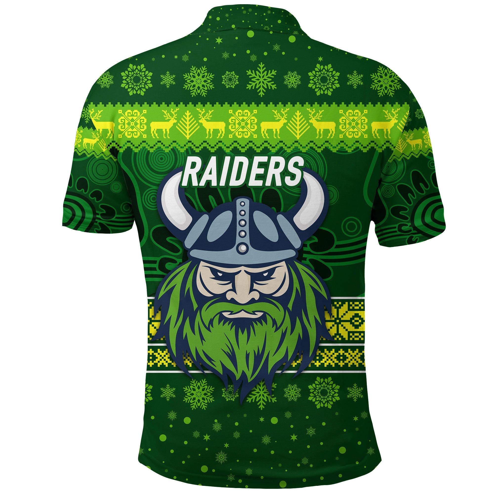 canberra-raiders-polo-shirt-christmas-simple-style-dark-green
