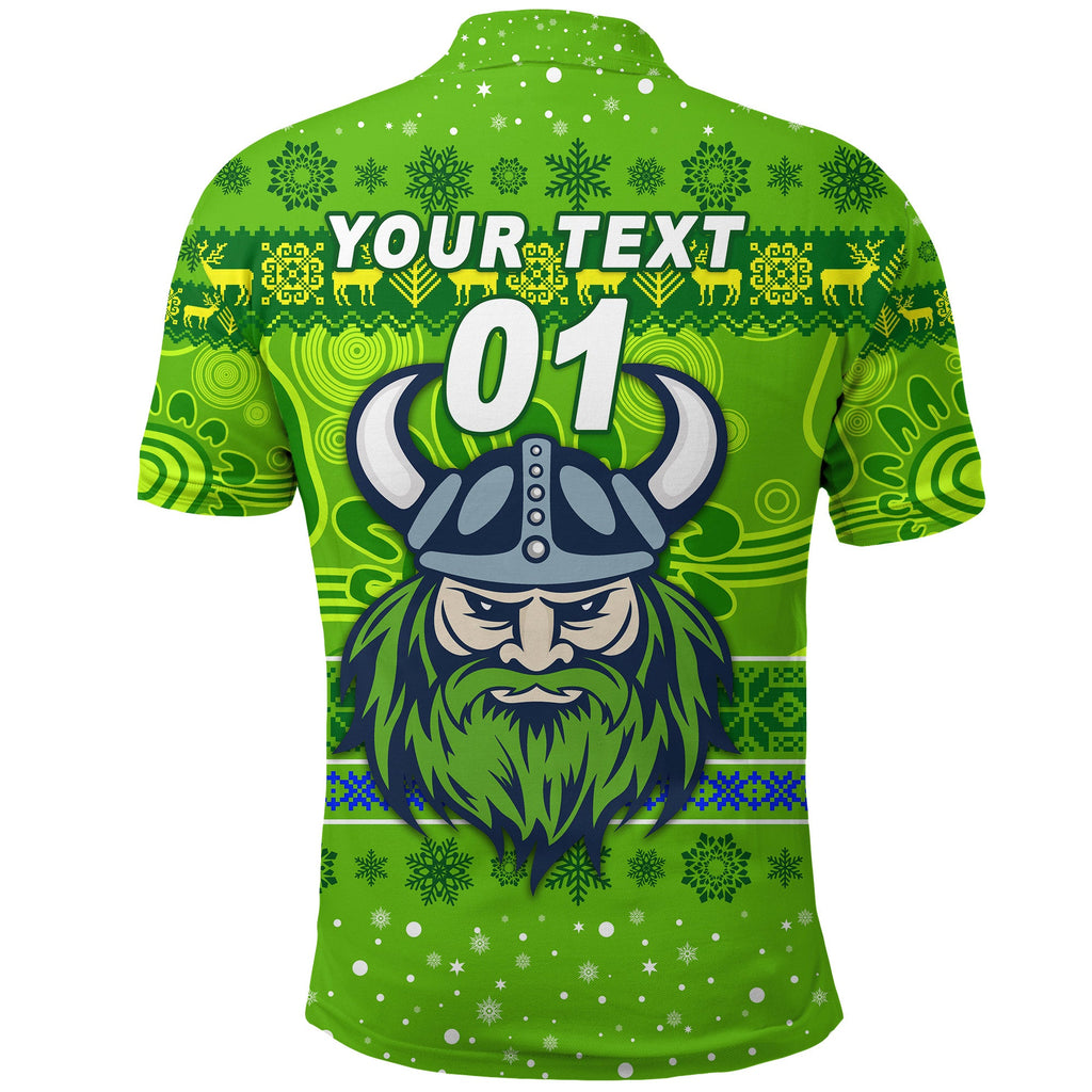 custom-personalised-canberra-raiders-polo-shirt-christmas-simple-style-green