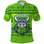 custom-personalised-canberra-raiders-polo-shirt-christmas-simple-style-green