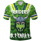 canberra-polo-shirt-raiders-viking-anzac-day-simple-style