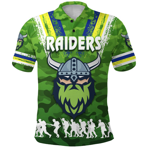 canberra-polo-shirt-raiders-viking-anzac-day-simple-style
