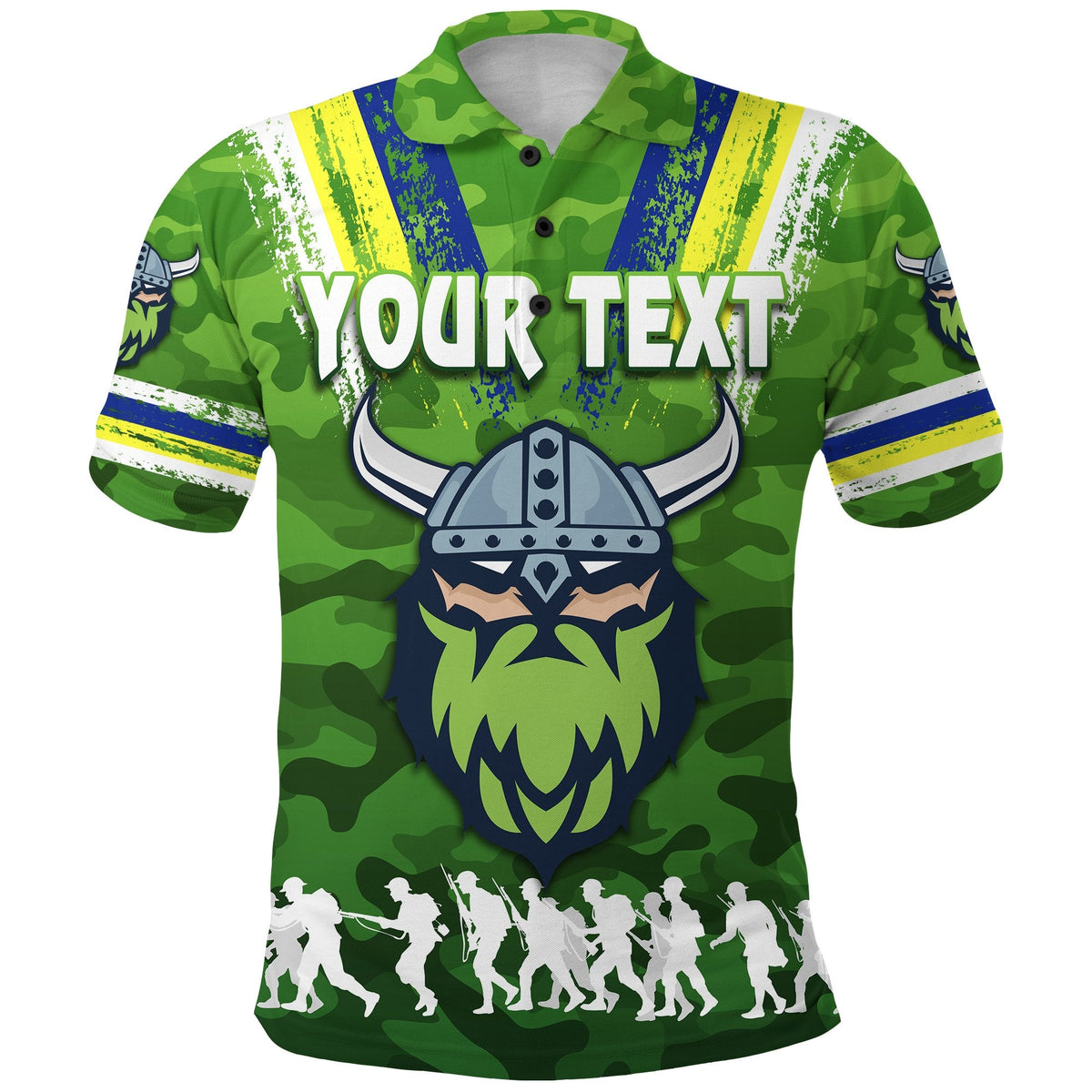 custom-personalised-canberra-polo-shirt-raiders-viking-anzac-day-simple-style