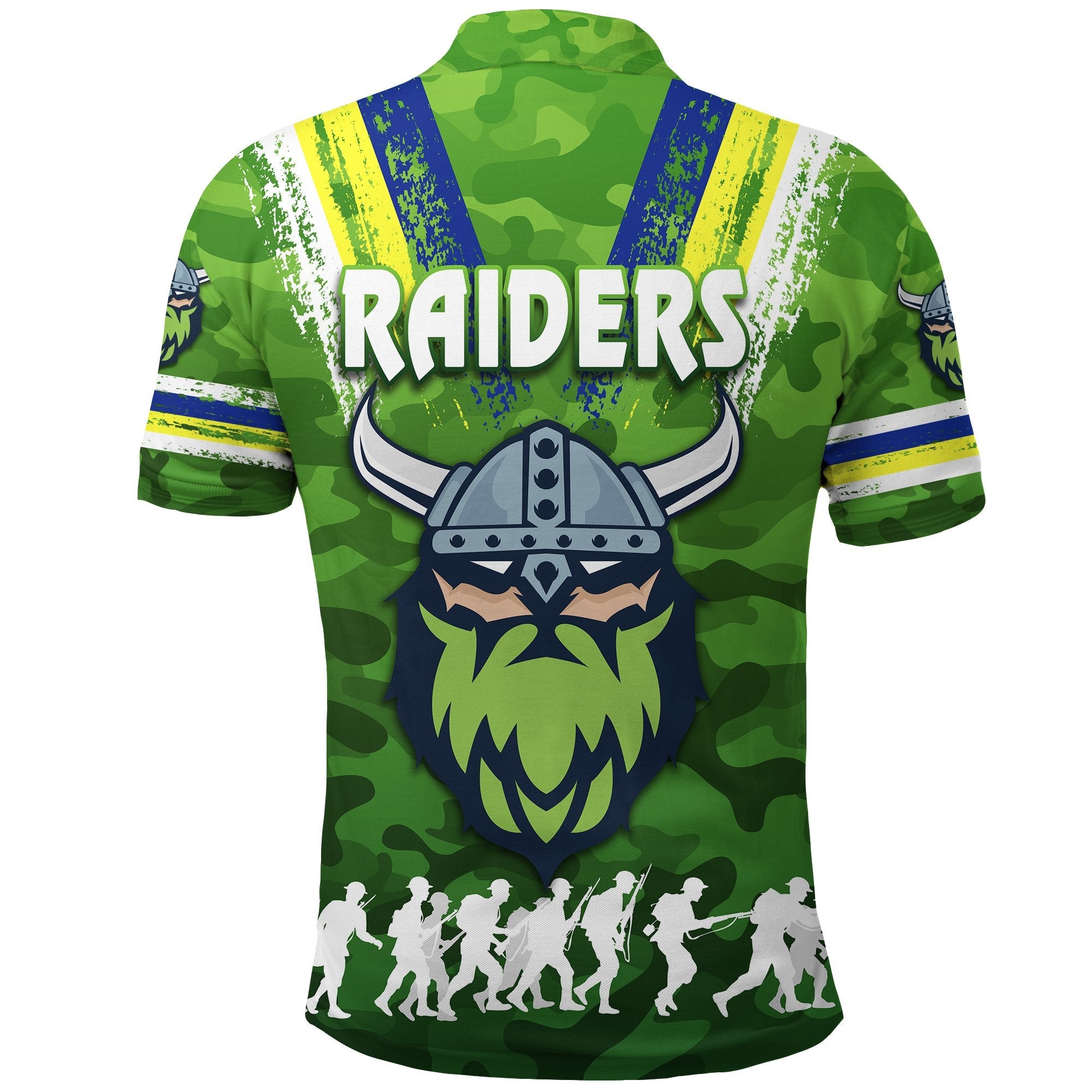 custom-personalised-canberra-polo-shirt-raiders-viking-anzac-day-simple-style