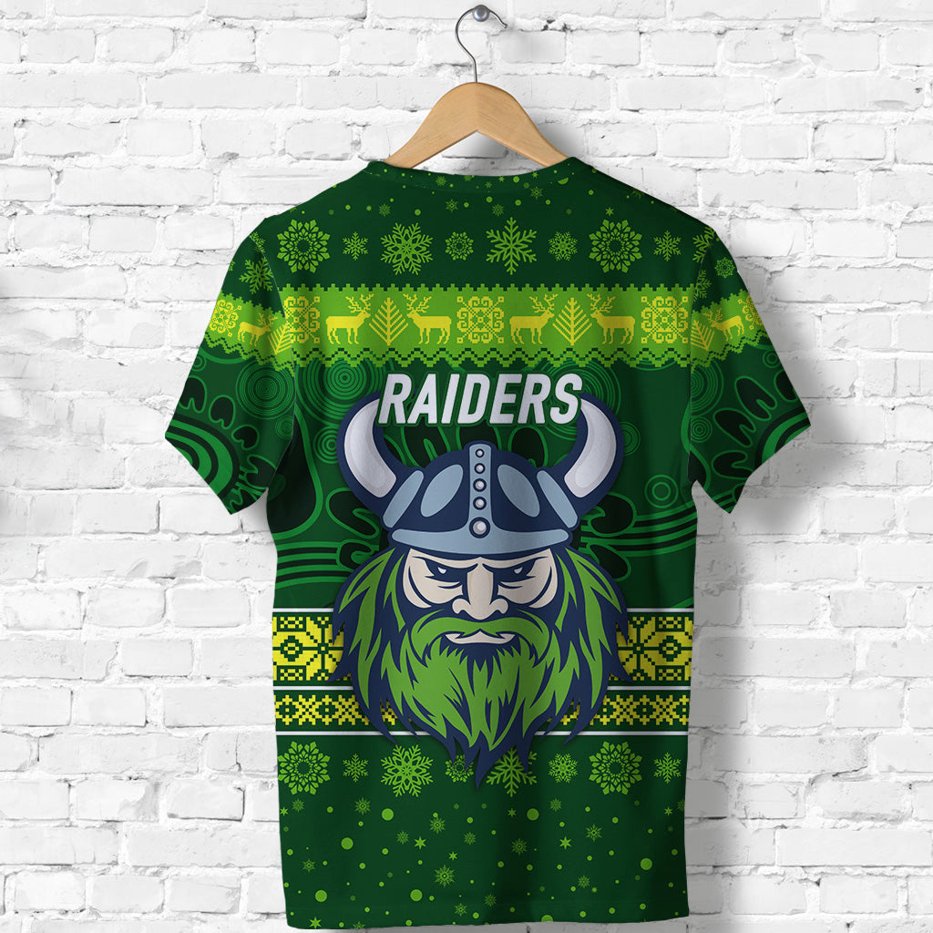 canberra-raiders-t-shirt-christmas-simple-style-dark-green