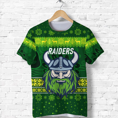 custom-personalised-canberra-raiders-t-shirt-christmas-simple-style-dark-green