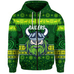canberra-raiders-zip-hoodie-christmas-simple-style-dark-green