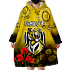 richmond-anzac-2022-tigers-aboriginal-poppy-wearable-blanket-hoodie
