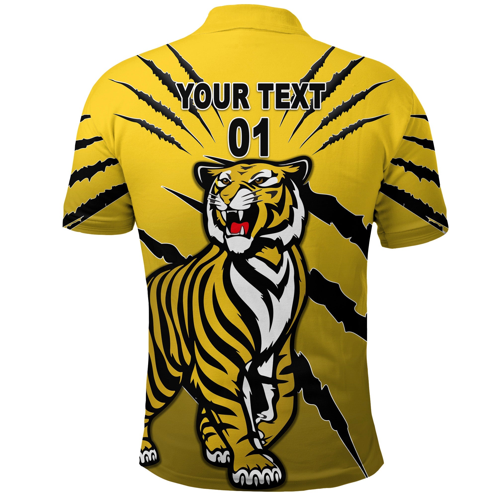 custom-personalised-richmond-tigers-polo-shirt-original-version-yellow-custom-text-and-number