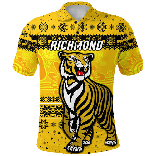 richmond-tigers-polo-shirt-christmas-simple-style-yellow